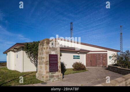 Kanada, Nova Scotia, Glace Bay, Marconi National Historic Site, Website von Marconi die erste transatlantische drahtlose Station 1902 Stockfoto