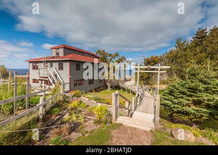 Kanada, Nova Scotia, Cabot Trail, angenehme Bay, Gampo Abbey, Tibertan buddhistische Kloster Stockfoto