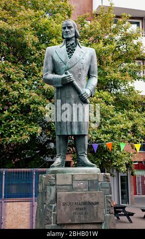 Denkmal, Skuli Magnusson, Stadt, Island, Reykjavik Stockfoto