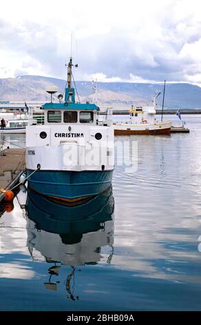 Hafen, Stadt, Island, Reykjavik, Hauptstadt Stockfoto