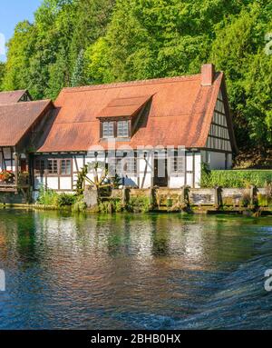 Deutschland, Baden-Württemberg, Blaubeuren, Blautopf, Schwäbische Alb Stockfoto