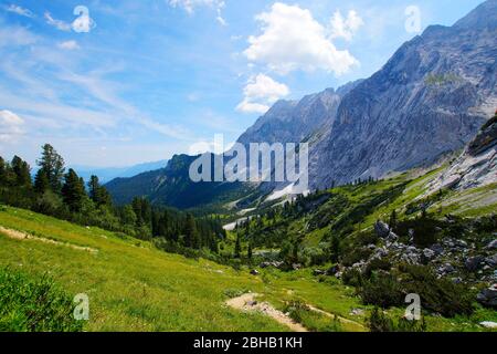 Auf dem Weg zum Königshaus Schachen, Deutschland, Bayern, Oberbayern, Garmisch-Partenkirchen Stockfoto