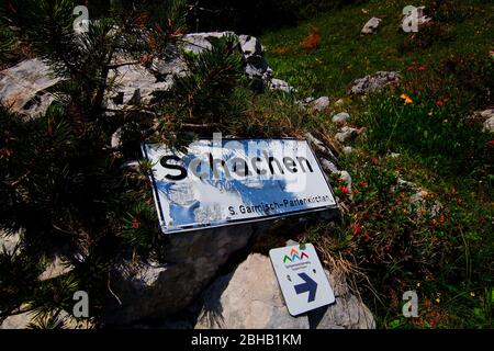 Auf dem Weg zum Königshaus Schachen, Deutschland, Bayern, Oberbayern, Garmisch-Partenkirchen Stockfoto