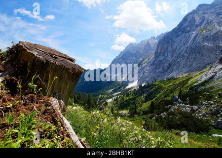 Auf dem Weg zum Königshaus Schachen, Deutschland, Bayern, Oberbayern, Garmisch-Partenkirchen Stockfoto