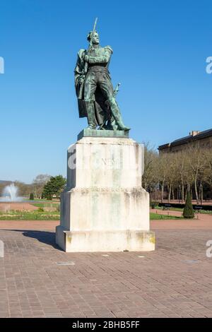 Frankreich, Lothringen, Metz, Denkmal am Place de la République, Michel Ney, Marschall (1769-1815). Stockfoto