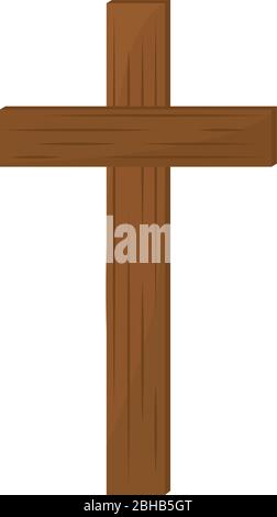 Isolierte Kreuz Symbol Stock Vektor