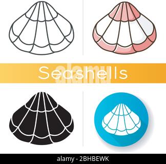 Symbol für geschlossene Muschel Stock Vektor