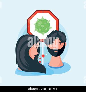 Infografik mit Symptomen des Coronavirus-Vektorgrafiks Stock Vektor