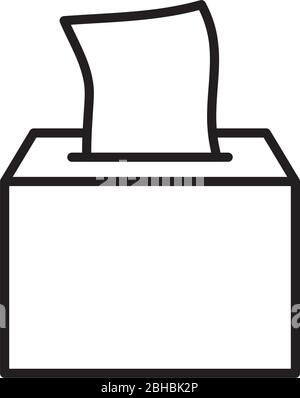 Taschensymbol über weißem Hintergrund, Linienstil, Vektorgrafik Stock Vektor