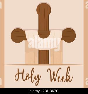 Poster für die Karwoche Stock Vektor