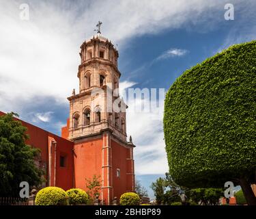 Die Kathedrale des heiligen Philip Neri in Queretaro, Mexiko. Stockfoto