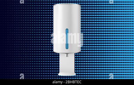 Mock up Illustration von Seifenspender auf abstraktem Hintergrund Stock Vektor