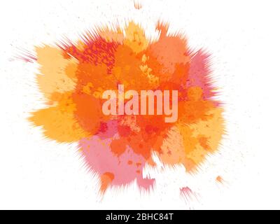 Abstrakt schöne bunte 3D Rendering Aquarell Illustration Malerei Hintergrund. Stockfoto