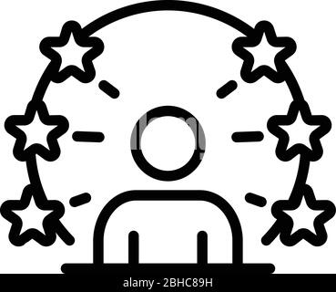 Man Generating Ideen-Symbol, skizzieren Stil Stock Vektor