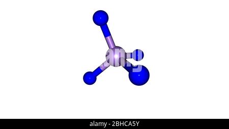 Schwefeltetrafluorid ist die chemische Verbindung mit der Formel SF4. Es existiert als Gas unter Standardbedingungen. Es ist eine korrosive Spezies, die freisetzt Stockfoto