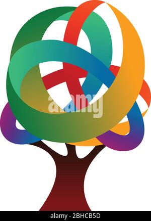 Baum-logo Stock Vektor