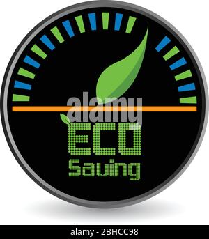 Umweltschonendes Logo Stock Vektor