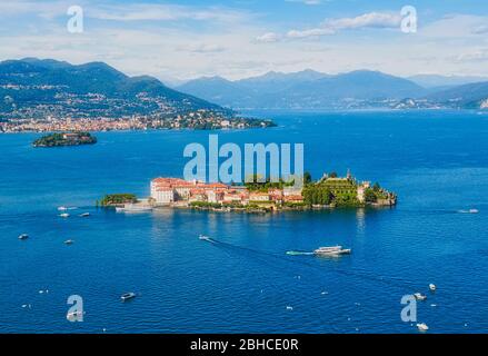 Isola Bella, eine der Borromäischen Inseln, am Lago Maggiore, Lago Maggiore, Provinz Verbano-Cusio-Ossola, Piemont, Italien. Stockfoto