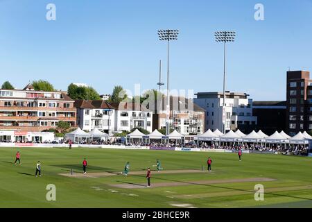 Gesamtansicht während des Tour-Spiels zwischen Sussex und Südafrika am 1. Central County Ground in Hove. 19 Mai 2017 Stockfoto