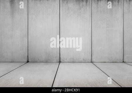 Sichtbetonwand Hintergrund, Steinstruktur Stockfoto