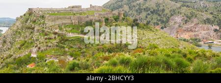 Schloss "Rozafa" in Shkoder, Albanien. Erkunden, Reisen Konzept Stockfoto