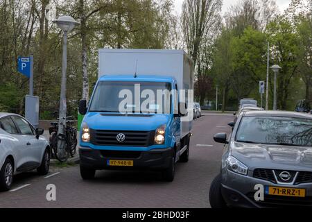 AH Truck in Amsterdam Niederlande 2020 Stockfoto