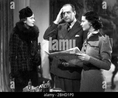 URSULA JEANS CECIL PARKER und VIVIEN LEIGH im STURM IN EINER TEETAKE 1937 unter der Regie von VICTOR SAVILLE und IAN DALRYMPLE spielen Bruno Frank Moderator Alexander Korda Victor Saville Productions / London Film Productions / United Artists Stockfoto