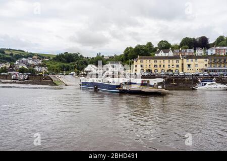 Dartmouth Higher Ferry in Dartmouth in Devon, England Stockfoto