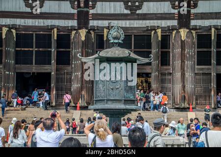 Todaiji Tempel In Nara Japan 2015 Stockfoto