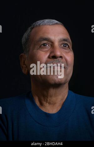 Porträt des indischen Senior Mann Stockfoto