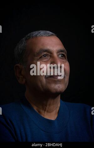 Porträt des indischen Senior Mann Stockfoto