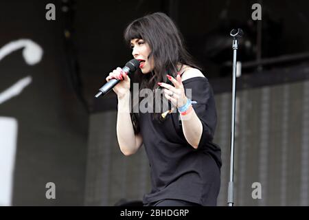 Alex Hepburn tritt am 14. Juli 2018 in London, England, im Barclaycard Present British Summer Time Hyde Park auf. Stockfoto