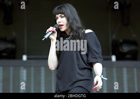 Alex Hepburn tritt am 14. Juli 2018 in London, England, im Barclaycard Present British Summer Time Hyde Park auf. Stockfoto