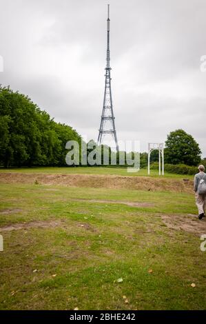 Crystal Palace Sendeanlage offiziell bekannt als Arqiva, London, England, Großbritannien Stockfoto