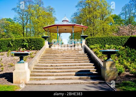 Musikpavillon, Ropner Park, Stockton on Tees, Cleveland, England Stockfoto