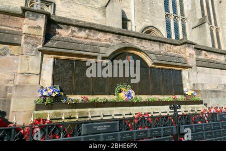 Das Kriegerdenkmal, Broad Street, Stamford, Lincolnshire, Großbritannien. Stockfoto