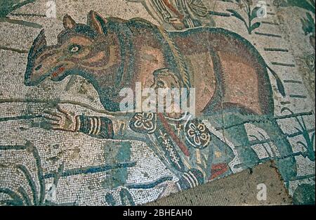 Sizilien Europa Imperial Villa Romana del Casala Mosaik Gang der großen Jagd Roman Stockfoto