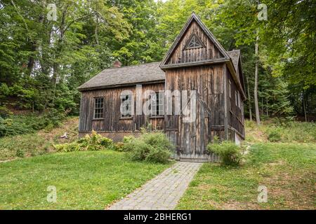 Die Hillside Chapel neben dem Orchard House, wo Bronson Alcott seine Klassen leitete - Concord School of Philosophy Stockfoto