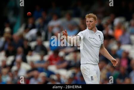 Englands Ben Stokes während der Investec Asche Testreihen Spiel zwischen England und Australien auf das Oval in London zu sehen. 20. August 2015. James Boardman / Tele Bilder + 44 7967 642437 Stockfoto