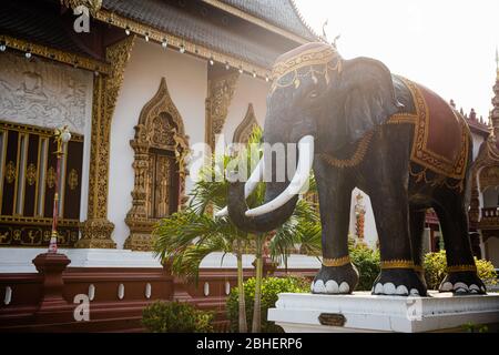 Wunderschöner Tempel Wat Saen Muang Ma Luang in Chiang Mai im Norden Thailands Stockfoto