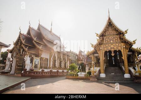 Wunderschöner Tempel Wat Saen Muang Ma Luang in Chiang Mai im Norden Thailands Stockfoto