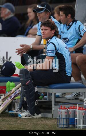 Dateibild von Sussex County Cricket Spieler Lou Vincent, der zusammen mit Teamkollege naved Arif werden von der England und Wales Cricket Board mit Match-Fixing aufgeladen werden. James Boardman/TELEAUFNAHMEN Stockfoto