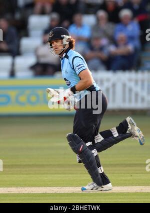 Dateibild von Sussex County Cricket Spieler Lou Vincent, der zusammen mit Teamkollege naved Arif werden von der England und Wales Cricket Board mit Match-Fixing aufgeladen werden. James Boardman/TELEAUFNAHMEN Stockfoto