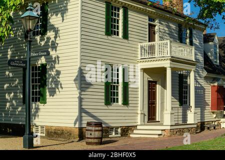 Colonial Williamsburg James Geddy House. Stockfoto