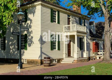 Colonial Williamsburg James Geddy House. Stockfoto
