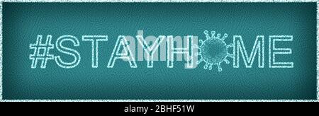 Tafel Banner von Corona Virus Tags in verschiedenen Farben Stockfoto