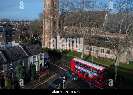 Ehemalige St. John the Evangelist Church Godolphin & Latymer School Iffley Road, Hammersmith, London, W6 0PG Stockfoto