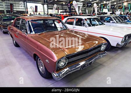 Automobile / Australien hergestellt 1967 Ford Falcon XR GT auf einer Automobilausstellung in Melbourne Victoria Australien ausgestellt. Stockfoto