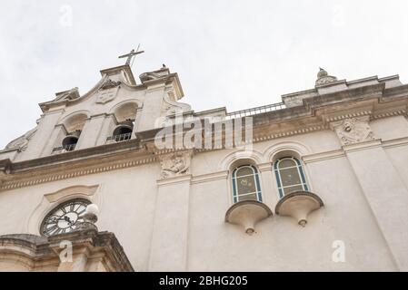 Historisches Heiligtum unserer Lieben Frau vom Berg Karmel, Templo del Carmen, in Carmelo, Uruguay. Stockfoto