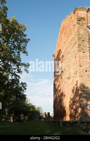 Carmelo, Colonia / Uruguay; 27. Dezember 2018: Ruinen einer alten Jesuitenkirche und Mission in der Estancia del Río de las Vacas, heute Caler genannt Stockfoto